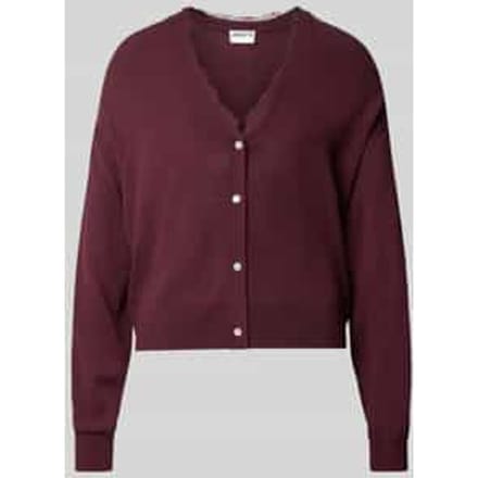 cardigan met v-hals en met kant