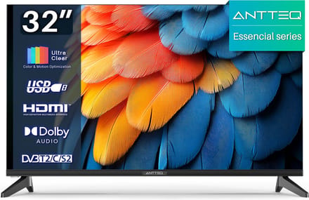 ANTTEQ E32-AH1.Q1L - 32 Inch LED TV (81 cm) - HD Ready - Hotelmodus & Triple Tuner
