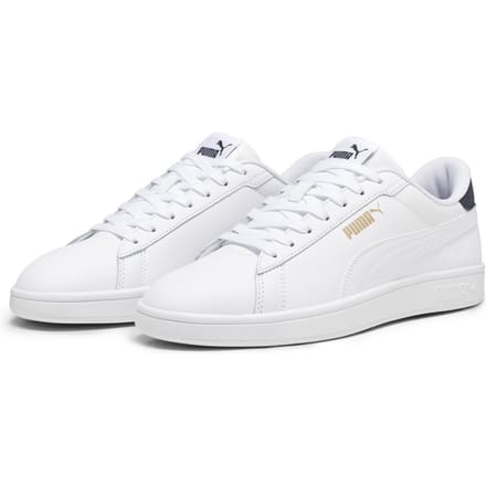 PUMA Puma Smash 3.0 L Unisex Sneakers - PUMA White-PUMA Navy-PUMA Gold
