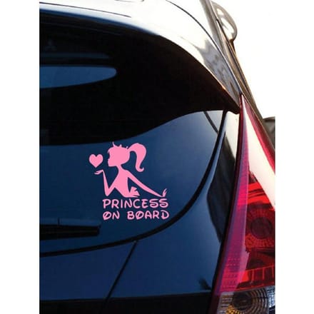 1 stuks Prinses aan Boord Autosticker one-size