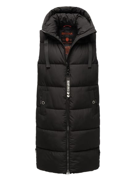 Navahoo dames lange bodywarmer Schnuffelchen – Warm & Stijlvol met Capuchon