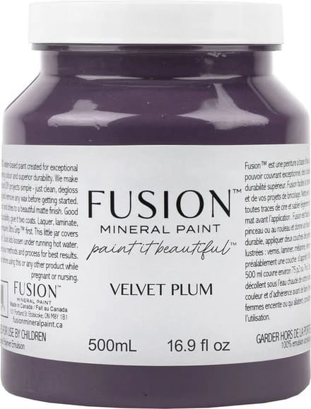 Fusion Mineral Paint - Acryl - Meubelverf - Paars - Velvet Plum - 500 ml