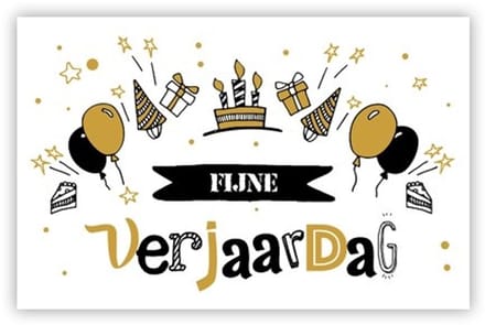 Cadeau Enveloppe "Taart, hoedjes en ballonnen"
