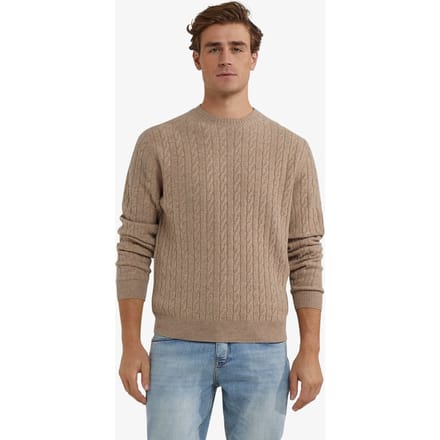 McGregor Cable Crew Neck Sweater Sand Taglia: 3XL | Maglioni a maglia Outlet | Uomo | Marrone