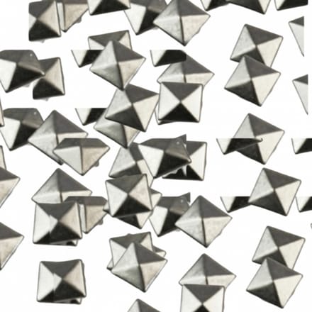 80 -Vierkant- kleding studs - zilverkleur 10 mm - Charme Bijoux