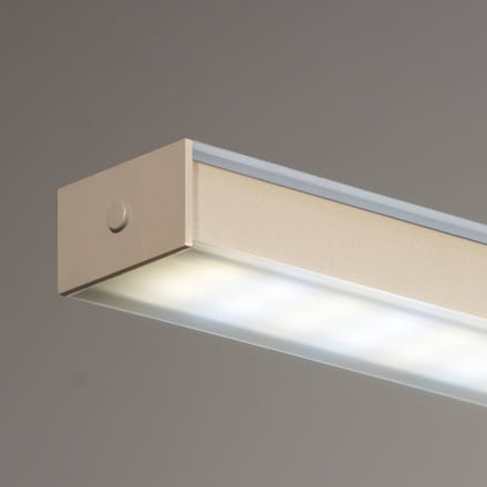 FISCHER & HONSEL LED hanglamp Valeno, zandkleurig, lengte 115 cm, CCT, touchdimmer