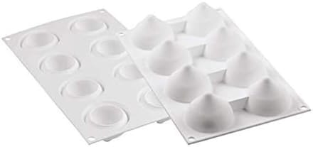 Siliconen Bakvorm - Cake Mal - Desserts Maken - Hypnotisch Ontwerp - 55 ml - Wit