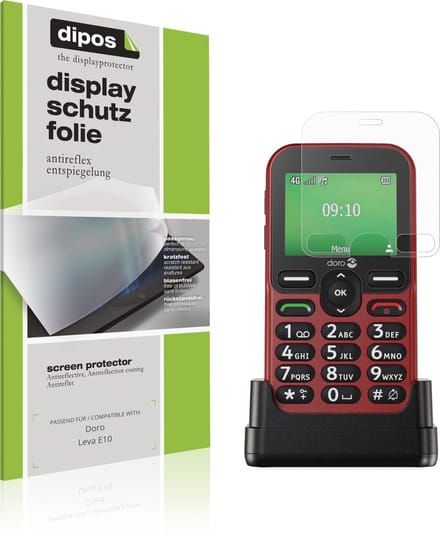 dipos – 4x Matte Beschermfolie geschikt voor Doro Leva E10 | Krasbestendige & antireflecterende Screenprotector Ultra-Thin