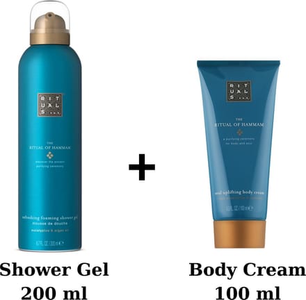 Rituals - Hammam - Duo Set - Shower Gel 200 ml + Body Cream 100 ml