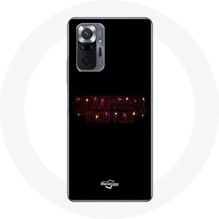 Coque pour Xiaomi Redmi Note 10 Pro Stranger Things Affiche Logo Joyeux noël