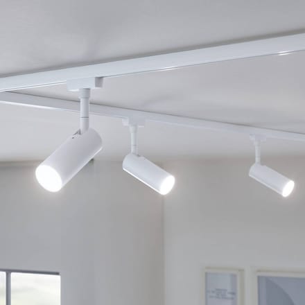 Paulmann 94889 URail LED-railspot met 3-traps dimfunctie, 150lm, 4W, 3000K, 230V, signaalwit, railsysteem