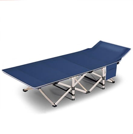Camping Bed - Opklapbaar Ledikant - Buiten Ontspannen - Stabiele constructie - 190x71x35CM - Blauw