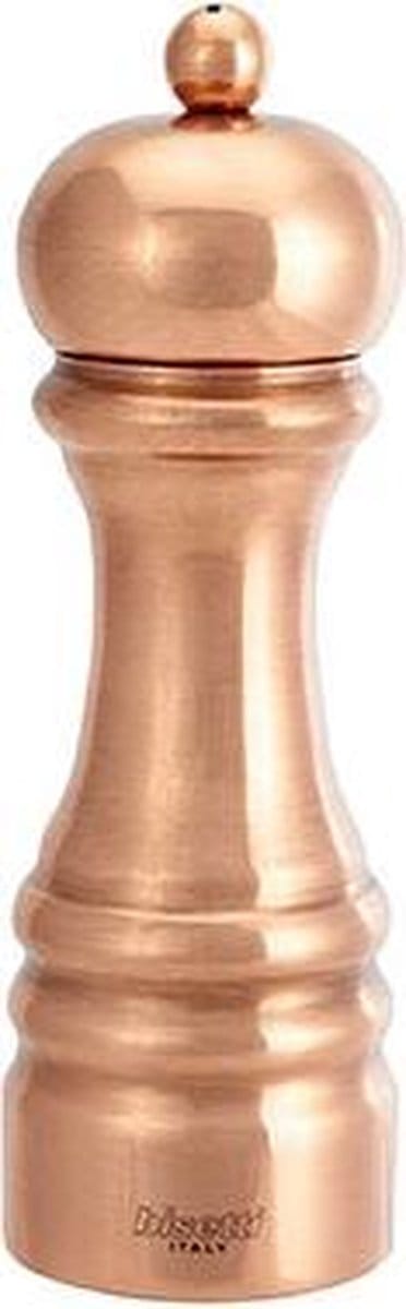 Bisetti Rame luxe pepermolen - 16,5 cm - koperkleurig