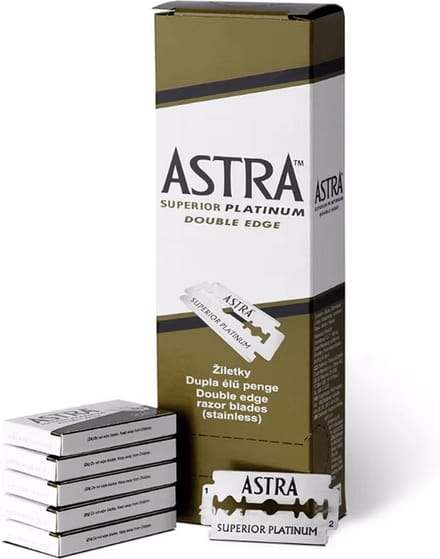 Astra Superior Platinum Stainless scheermesjes - Double Edge Blade - RVS - 100 stuks