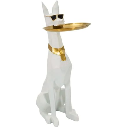 Hond pitbull beeldje van resin Mauro Ferretti