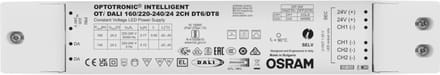 OSRAM HOMELIGHTING OPTOTRONIC DALI LED-driver Constante spanning 160 W 24 V Dimbaar 1 stuk(s)