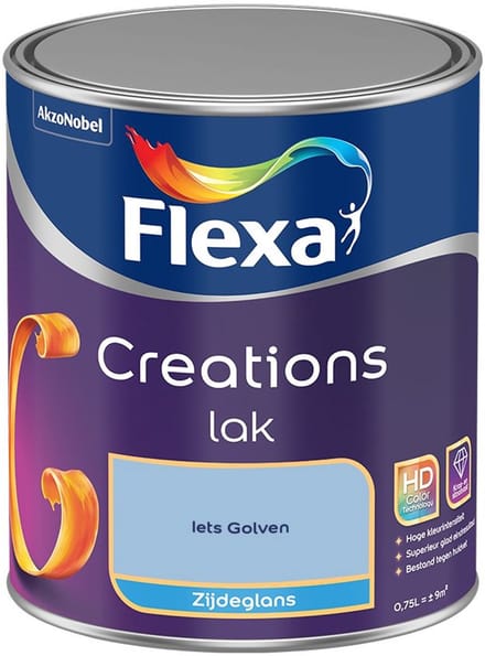 Flexa - Creations Lak Zijdeglans - Iets Golven - Mengverf - 750 Ml