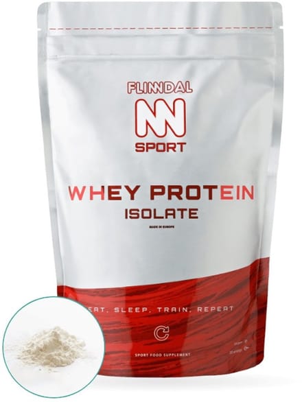Flinndal Whey Protein isolate (NZVT gekeurd) - 100% wei Isolaat - 93% eiwit op basis van droge stof - 750 gram
