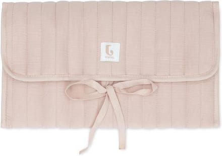 Aankleedkussen baby - Commode mat - Baby verschonen - Met handige vakken - 71x50cm - Wild roze
