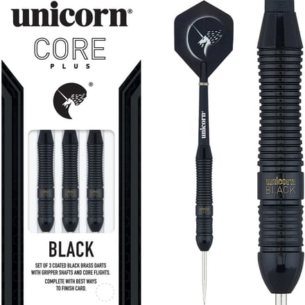 Unicorn Core Plus Black Brass 22 gram - Dartpijlen