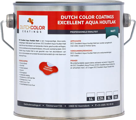 DCC Excellent Aqua Houtlak Matt - 20L - Wit