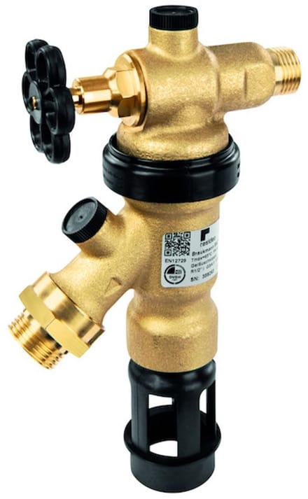 Resideo Systeemafscheider BA295D draaibaar, met afsluitinrichting R 1/2, BA295D-1/2AS