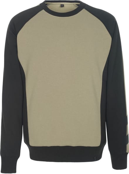 Mascot Unique Sweatshirt 50570-962 - lichtkhaki/zwart - S