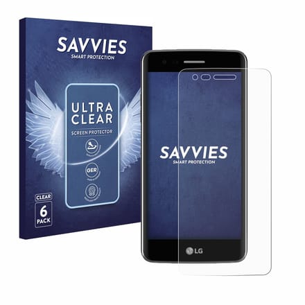 Savvies - Screenprotector voor LG K8 2017 - Folie Beschermfolie transparant 6 Stuks
