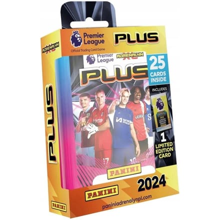 Panini Premier League 2024 Plus Adrenalyn Blikje Zakjes 25 Kaarten / Limited