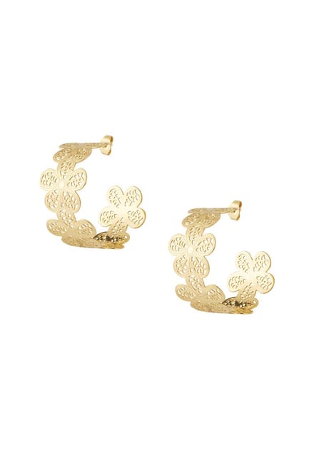 Oorsteker statement bloem/Stainless steel/Bling-it