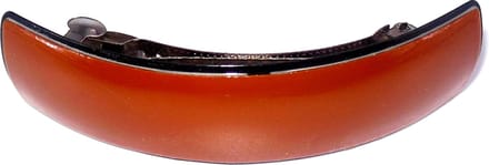 Patentspeld bruin met zwarte rand