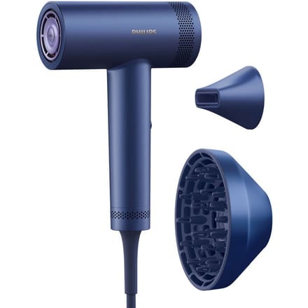 Philips 8000 Series Föhn – ThermoShield Advanced – Ionen‑technologie – Haardroger Met Diffuser – Blauw – BHD839/10