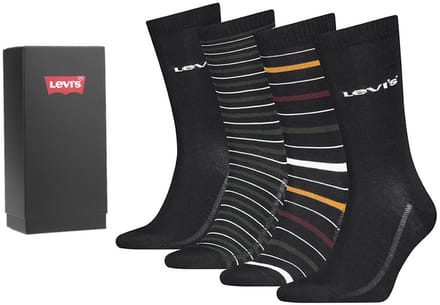 Levi's heren giftbox 4P sokken stripe multi