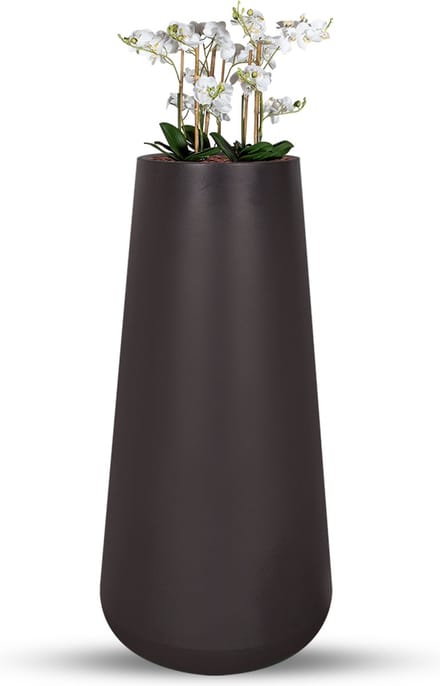 Kunstplant Phalaenopsis mini wit in Lucas H130 cm
