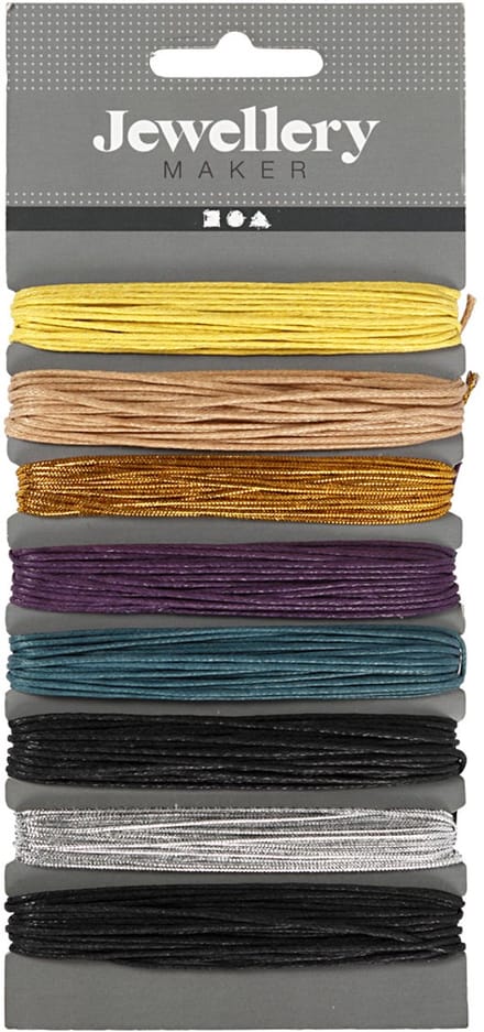 Katoenkoord, dikte 1 mm, diverse kleuren, 8x5 m/ 1 doos