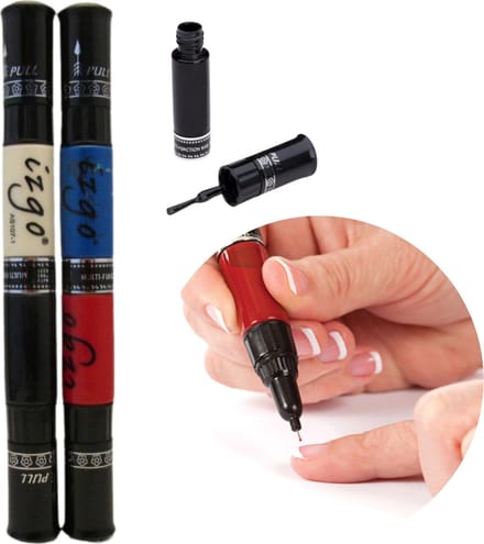 IZGO Naildesign 2 in 1 Nagellak DUO Nail Art Pen Hollandia Set