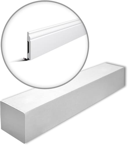 NMC FB2-box WALLSTYL Noel Marquet 1 doos 10 stukken Plint tijdeloos klassieke stijl wit | 20 m