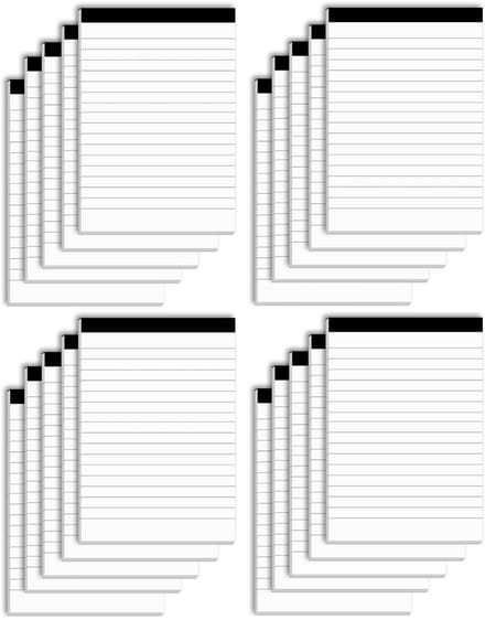 Notitieblokken A5 - 4 x 6 inch - 30 pagina's - College ruled - Pack van 10