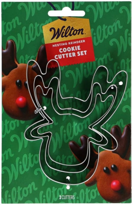 Wilton Nesting Koekjesuitsteker - Rendier - Set/3 - Uitsteekvormpjes - Koekjes Vorm