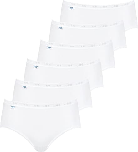 sloggi Dames midi slip 6 pack Basic+