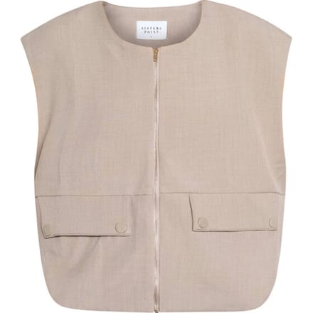 SISTERS POINT Garwin-ve3 - Dames Gilet - Sand - Maat L