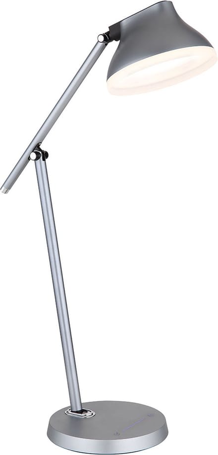 Globo - tafellamp - Halvar - grijs - aluminium - bureaulamp - LED - 58437G
