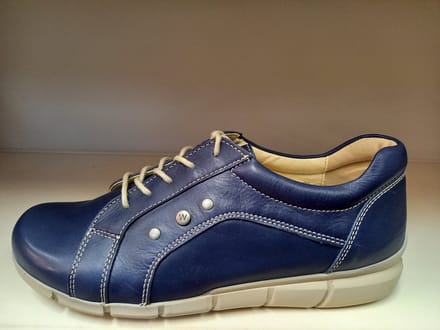Wolky Molaia veterschoen denim blauw maat 41