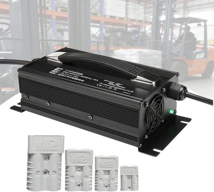 Acculader - Heftrucklader - Voertuigen Opladen - Volautomatisch - 24V 30A - Zwart