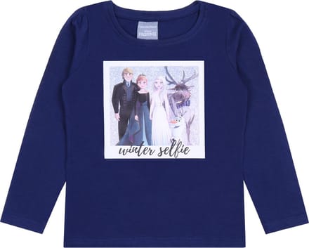Donkerblauwe meisjesblouse FROZEN 2 Disney 122 cm