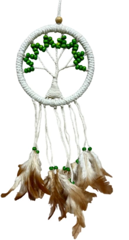 Dromenvanger - Tree of Life - groen - 12cm - Dreamcatcher
