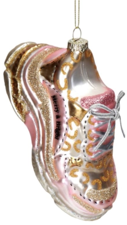 Roze sneaker kerstbal - Kersten