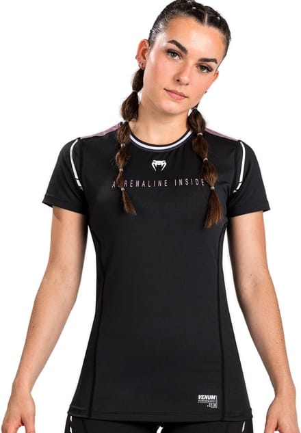 Venum Adrenaline Dry-Tech T-Shirt Dames Zwart Paars - M