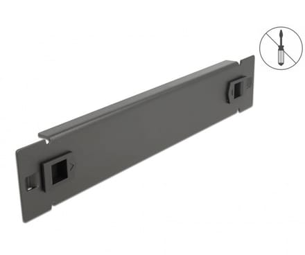 10 inch blindpaneel | toolfree | 1U | zwart