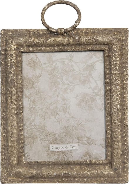 Clayre & Eef Fotolijst 20x16 cm Grijs IJzer